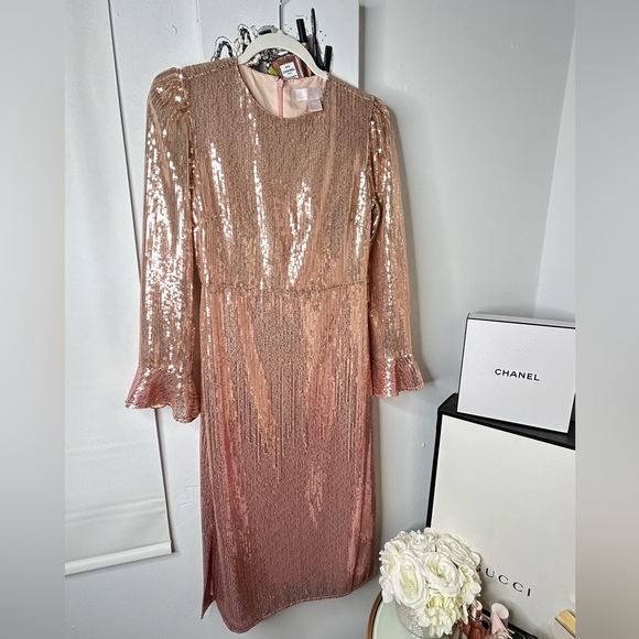 RACHEL PARCELL Sequin Long Sleeve Dress - Picture 14 of 14